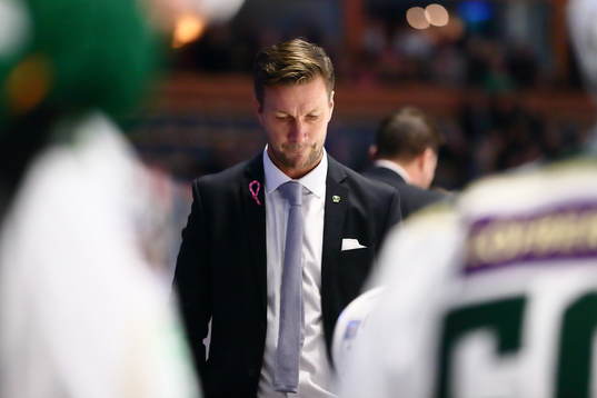 Färjestads huvudtränare Johan Pennerborn