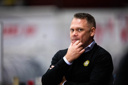 Brynäs assisterande tränare Mikael Holmqvist