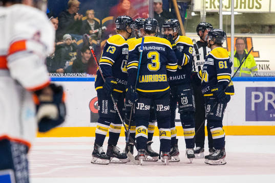 Spelare ur HV71 jublar