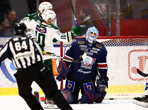Linköpings målvakt Jonas Gustavsson deppar