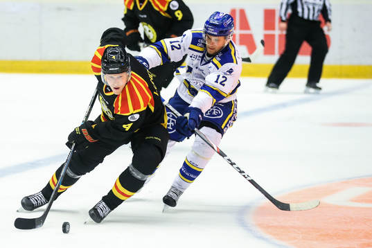 Brynäs Niclas Lundgren och Leksands Fredrik Forsberg