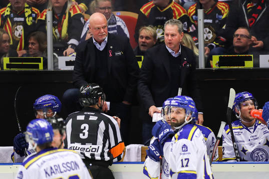 Leksands tränare Roger Melin och assisterande tränare