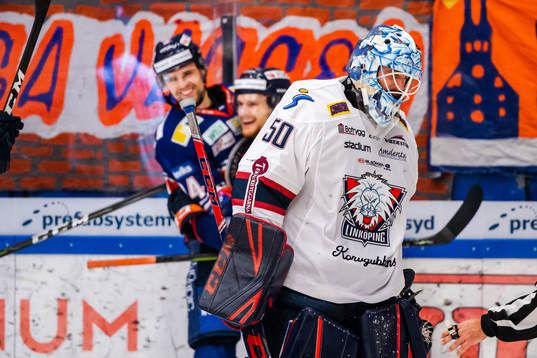 Linköpings målvakt Jonas Gustavsson deppar