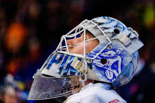 Linköpings målvakt Jacob Johansson deppar