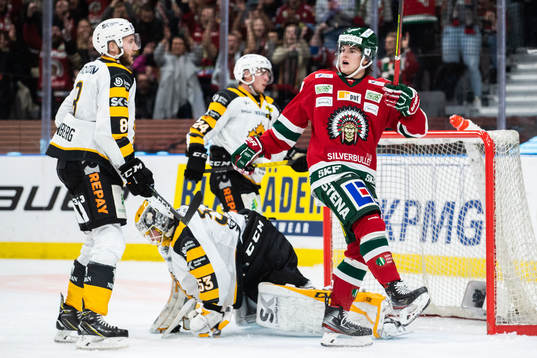 Frölundas Samuel Fagemo jublar
