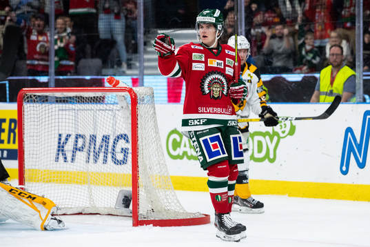 Frölundas Samuel Fagemo jublar