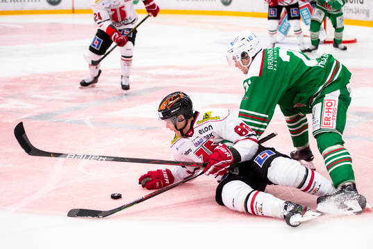 Örebros Joonas Rask och Rögles Nils Höglander