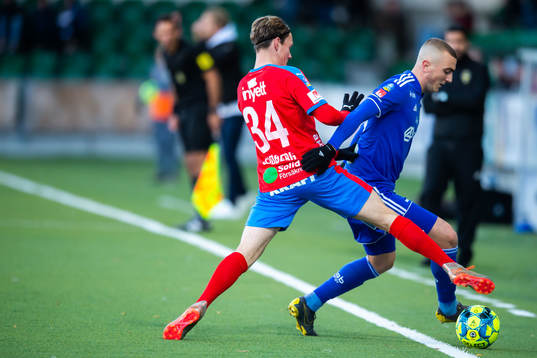 Helsingborgs Filip Sjöberg och Sundsvalls Dennis Olsson