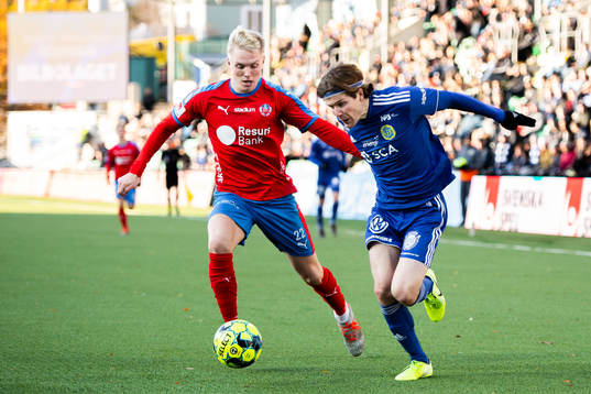 Sundsvalls Oliver Berg och Helsingborgs Daniel Hafsteinsson