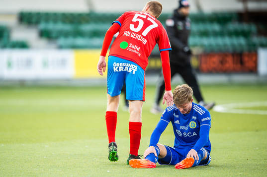 Helsingborgs Markus Holgersson och Sundsvalls Eric