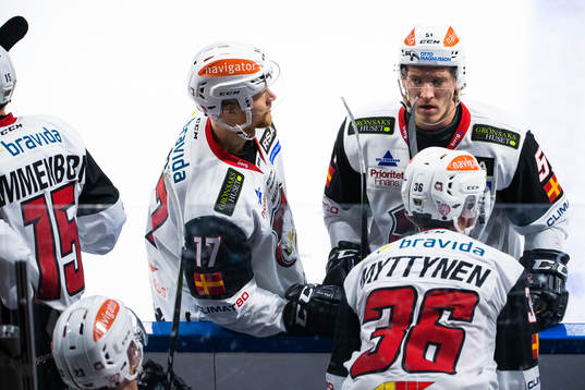 Malmö Redhawks Max Görtz och Emil Sylvegård