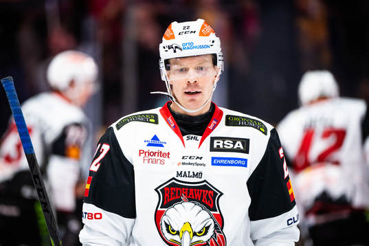 Malmö Redhawks Lars Bryggman deppar