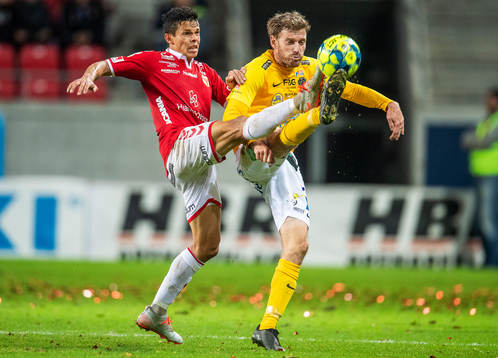 Kalmars Romário Pereira Sipião och Falkenbergs Karl