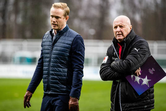Rosengårds tränare Jonas Eidevall och Erling Nilsson