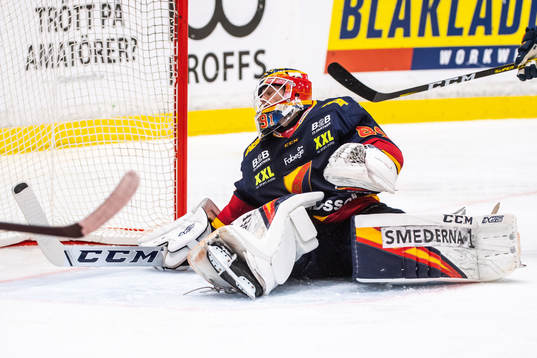 Djurgårdens målvakt Niklas Svedberg deppar