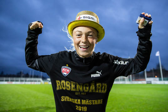 Rosengårds Hanna Bennison jublar