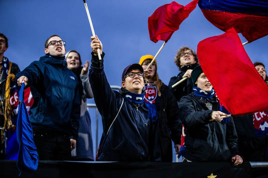 Rosengårds supportrar jublar