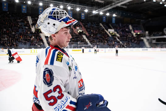 Oskarshamns målvakt Fredrik Pettersson-Wentzel