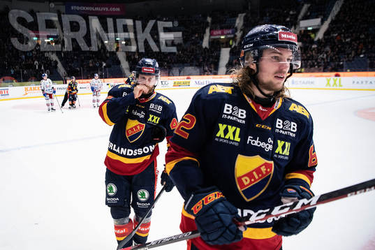 Djurgårdens Mattias Guter och Manuel Ågren