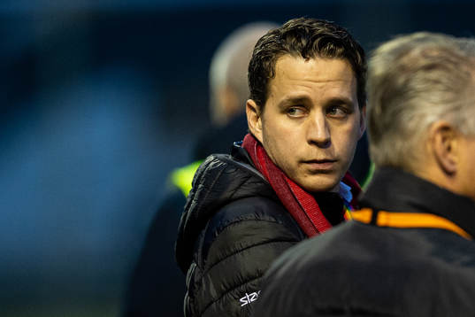 Limhamn Bunkeflos klubbchef David Wernersson deppar