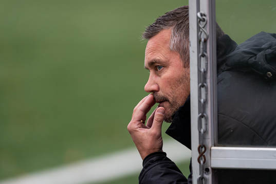 Göteborgs tränare Marcus Lantz deppar