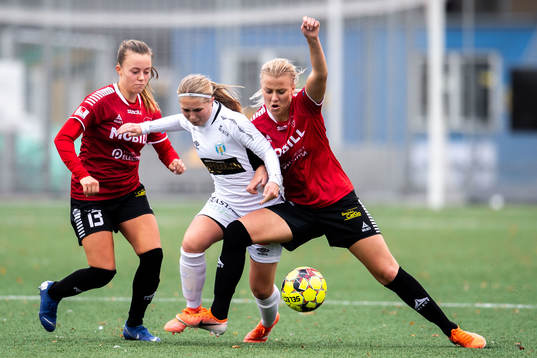 Limhamn Bunkeflos Sophie Sundqvist och Olga Ahtinen mot