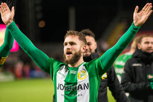Hammarbys Simon Sandberg jublar