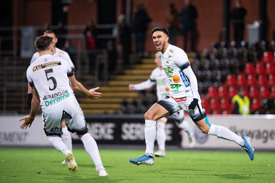 Varbergs Daniel Krezic jublar