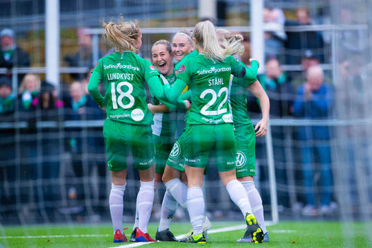 Hammarbys Emma Jansson jublar