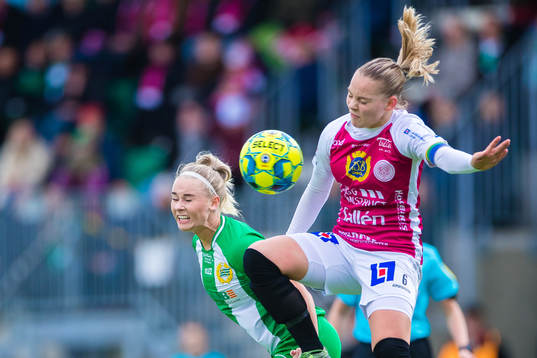 Hammarbys Emma Jansson och Uppsalas Agnes Nyberg