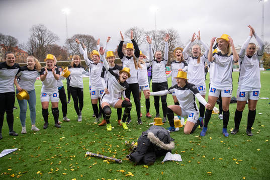 Uppsalas spelare jublar