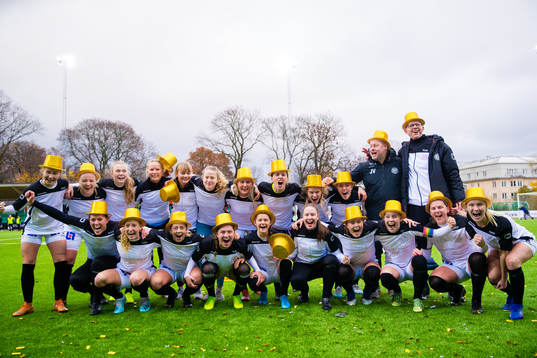 Uppsalas spelare jublar