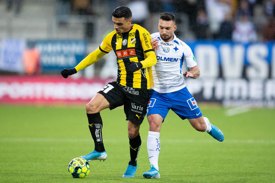 Häckens Ahmed Yasin och IFK Norrköpings Sead Haksabanovic