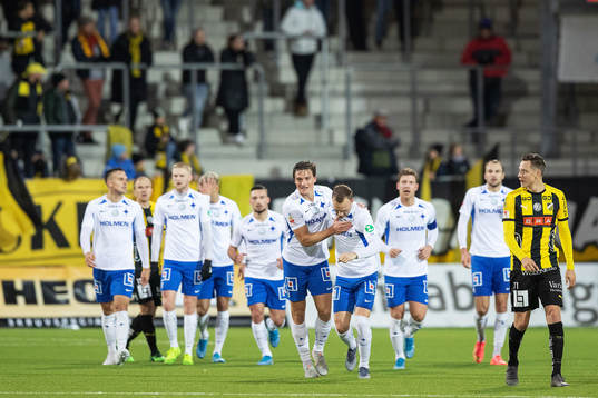 IFK Norrköpings Rasmus Lauritsen jublar