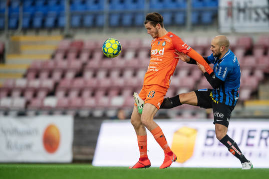 AFC Eskilstunas Wilhelm Loeper och Sirius Karl Larson