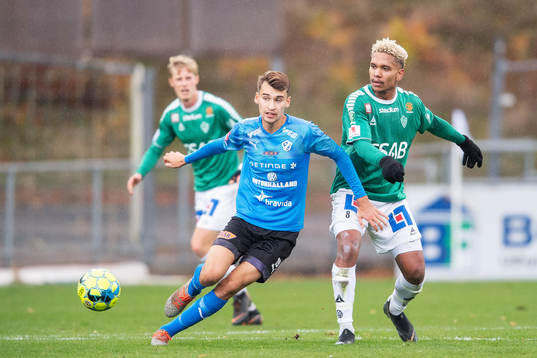 Brages Seth Kanteh Hellberg och Halmstads Rasmus