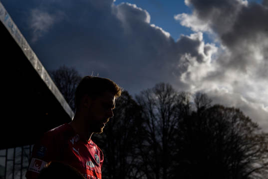 Halmstads målvakt Malkolm Nilsson gör entré