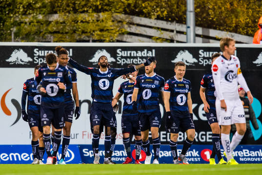 Amahl William D'Vaz Pellegrino of Kristiansund celebrates