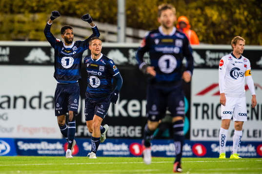 Amahl William D'Vaz Pellegrino of Kristiansund celebrates