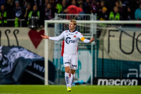 Viljar Helland Vevatne of Viking looks dejected