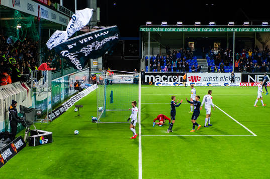 Sondre Sørli of Kristiansund celebrates