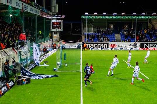 Sondre Sørli of Kristiansund scores the 4-2 goal