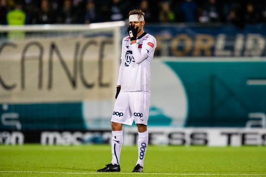 Johnny Furdal of Viking looks dejected