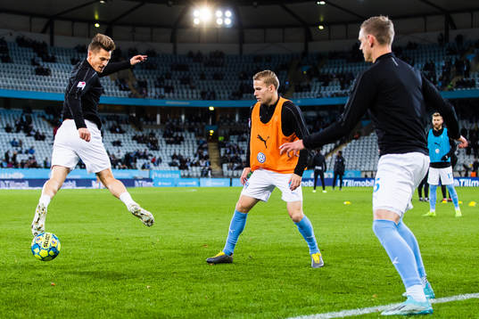 Malmö FFs Markus Rosenberg, Oscar Lewicki och Sören Rieks