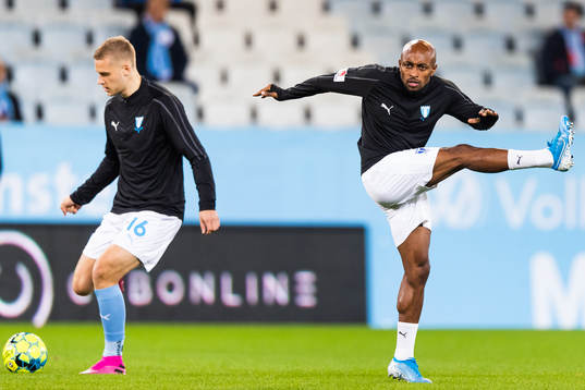 Malmö FFs Felix Beijmo och Fouad Bachirou