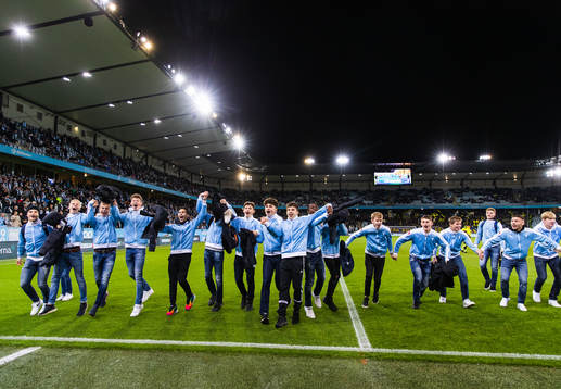 Malmö FFs P16-lag hyllas för sitt SM-guld