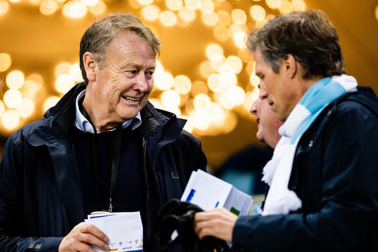Åge Hareide på läktaren