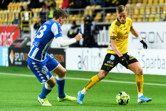 Elfsborgs Jesper Karlsson och IFK Göteborgs Emil Holm