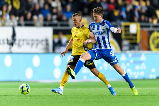 Elfsborgs Jesper Karlsson och IFK Göteborgs Emil Holm