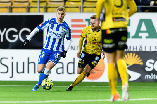 IFK Göteborgs Victor Wernersson och Elfsborgs Rasmus Alm